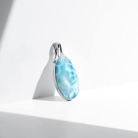 Larimar Triangle Pendant - Image 4